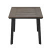 APK Table 80x80 Aluminium Black Frame + Brown Polywood - Image 3