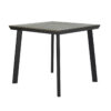 APK Table 80x80 Aluminium Black Frame + Grey Polywood - Image 2
