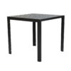 APK Aluminium Table Black Frame + Black Polywood 80x80 - Image 2