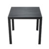 APK Aluminium Table Black Frame + Black Polywood 80x80 - Image 3