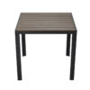 APK Aluminium Table Black Frame + Brown Polywood 80x80 - Image 3