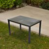 APK Aluminium Table Black Frame+Grey Polywood 120x80 - Image 3