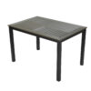 APK Aluminium Table Black Frame+Grey Polywood 120x80