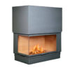 AXIS FRANCE Wood Fire Corner Left 120 Rustic Raisable