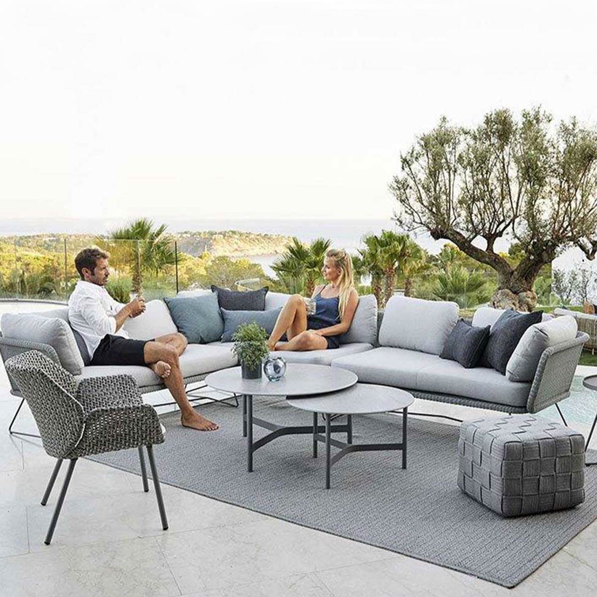 Cane-line Twist Coffee Table Set