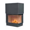 AXIS FRANCE Wood Fire Corner Right 90 Rustic Raisable