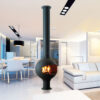 FOCUS FRANCE Gas Fire Central Bathyscafocus on base Black