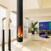 FOCUS FRANCE Wood Fire Cent Slimfocus Suspended Pivoting Black - Image 6