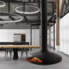 FOCUS FRANCE Wood Fire Central Gyrofocus Black