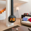 FOCUS FRANCE Wood Fire Frontal Edofocus 631 Vertical DV Black - Image 2