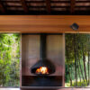 FOCUS FRANCE Wood Fire Frontal Paxfocus Outdoor Black