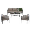NB Sofa Set - Grey - Beige - (TT-057-8) Grey.Brown