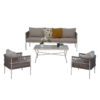 NB Sofa Set - White - Beige - (TT-057-8) Grey.Brown