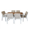 NB Dining Table Polywood White Frame A15005 180X90