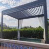 SCD Freestanding Manual Pergola 3.905x4.955x2.8m BLACK - Image 2