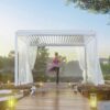 SCD Freestanding Manual Pergola 3.905x4.955x2.8m WHITE