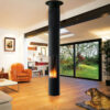 FOCUS FRANCE Wood Fire Central Slimfocus with Base Black - Image 4