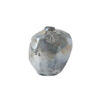 LM Glass Shaped Silver Bottle High A-20x13x22cm