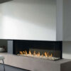 LINEAFIRE UK Gas Fire Corner Right 100