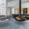 FOCUS FRANCE Gas Fire Central Gyrofocus Black