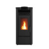LINEAFIRE A Pellet Stove With Wifi Black