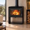 LINEAFIRE Wood Stove Black R1203A - Image 2