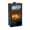 LINEAFIRE Wood Stove With Oven Black - Image 3