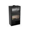 LINEAFIRE A Wood Stove With Oven Black