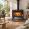LINEAFIRE Wood Stove Black R1401A - Image 2