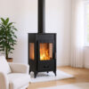 THERMIKI Wood Stove ATS 90-10 3 Sides - Image 2