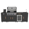 ROYAL GOURMET Gas BBQ with Sink and Fridge - Image 3