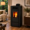 LINEAFIRE Pellet Stove Black K10 - Image 2