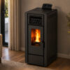 LINEAFIRE Pellet Stove Black KT12 - Image 2